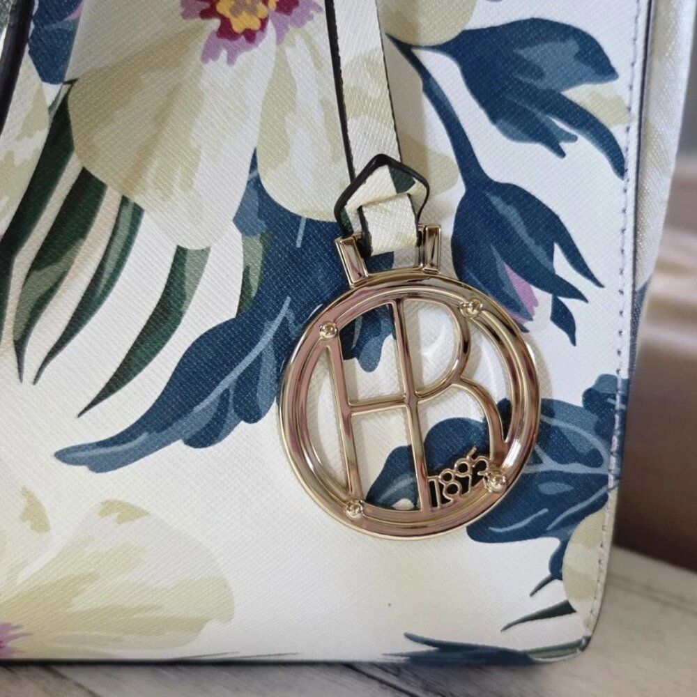 Rare Vintage Henri Bendel Tropical Floral Tote Bag - Picture 3 of 11